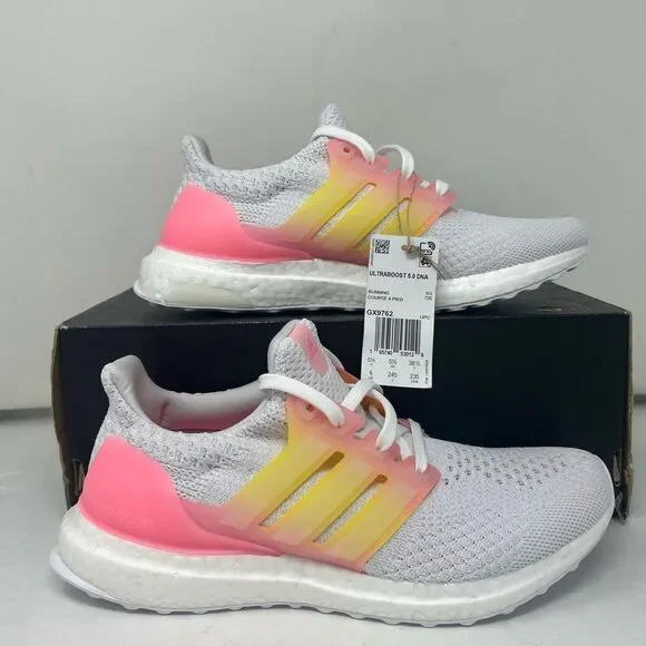 Adidas Ultraboost 5.0 DNA J White Beam Pink - Picture 1 of 8